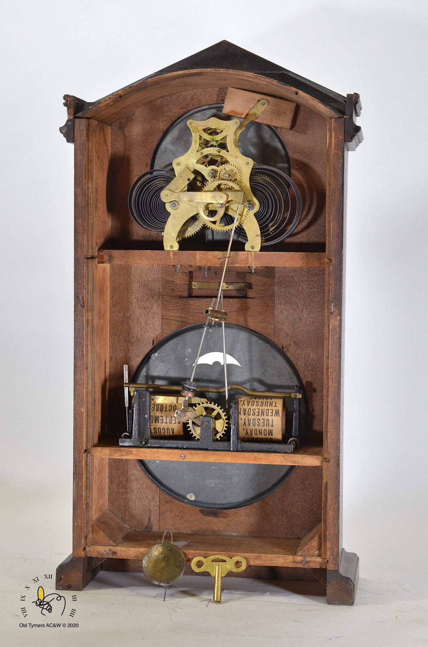 Ithaca Calendar Mantel Clock