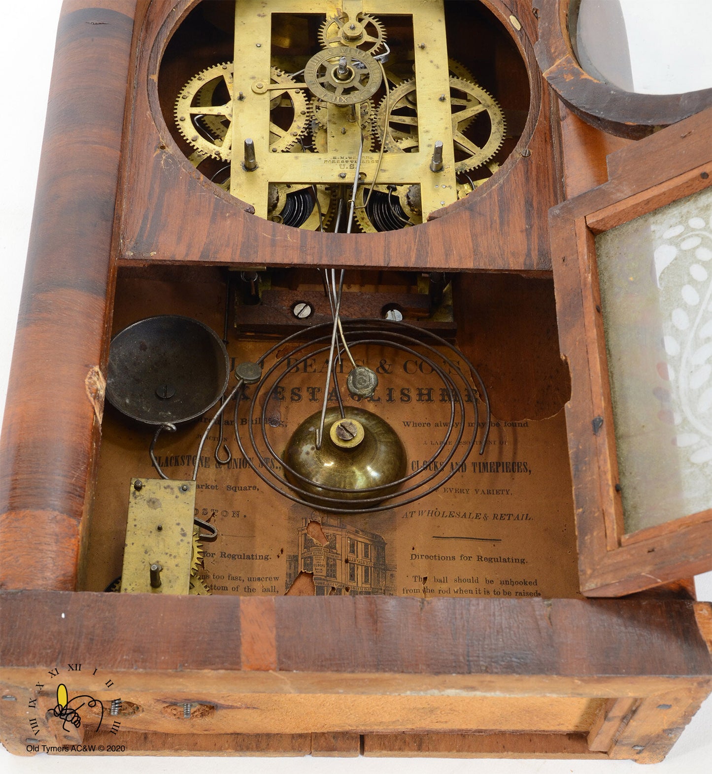 J.J. Beals and Co. Mantel Clock