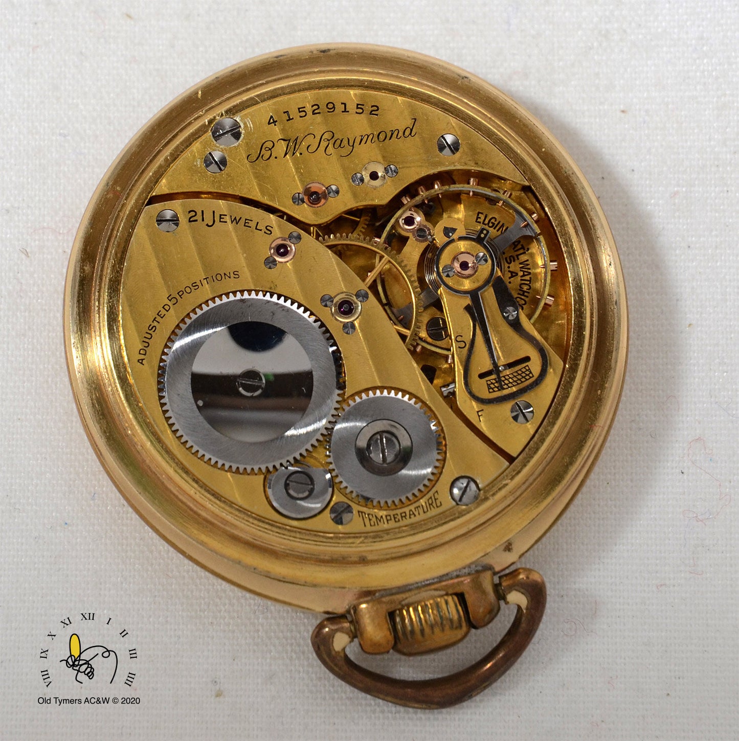 Elgin R W Raymond Pocket Watch