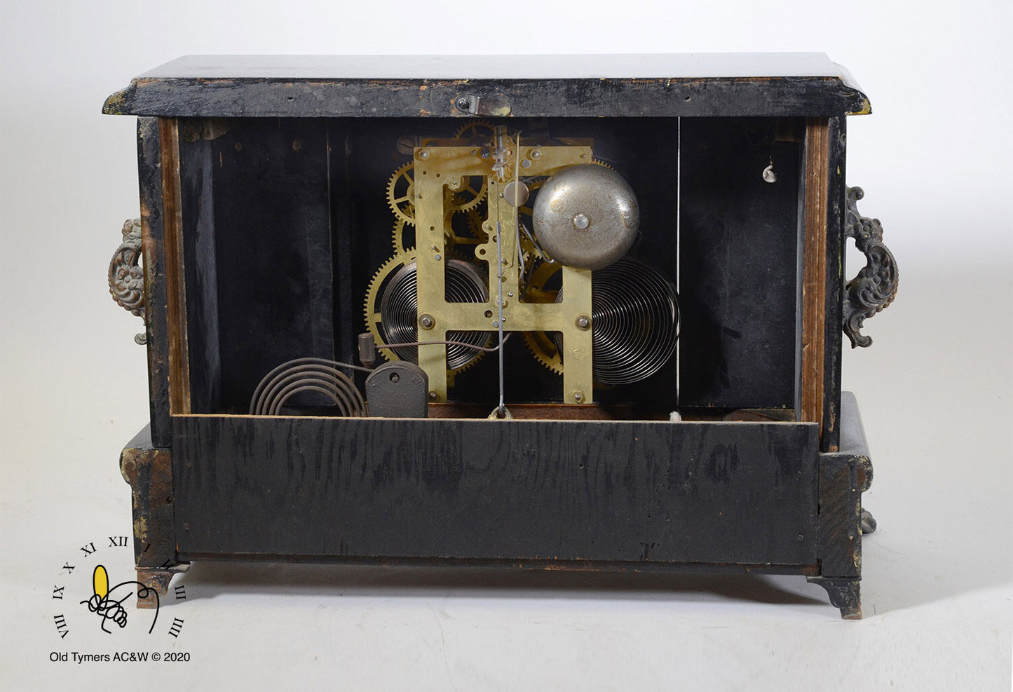 Sessions Black Mantel Clock
