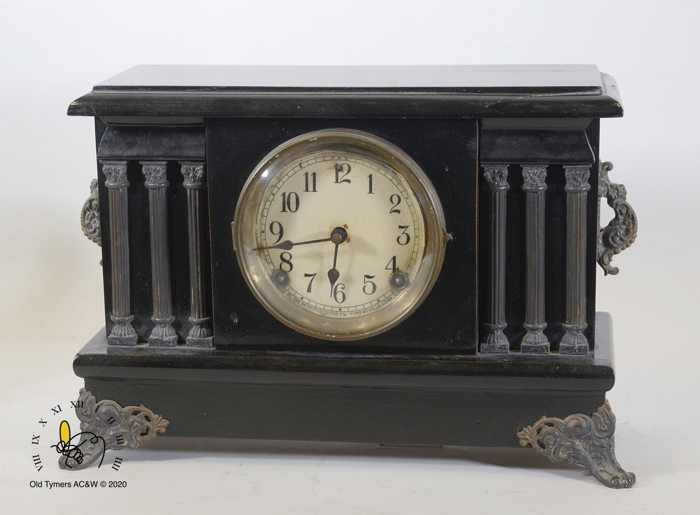 Sessions Black Mantel Clock