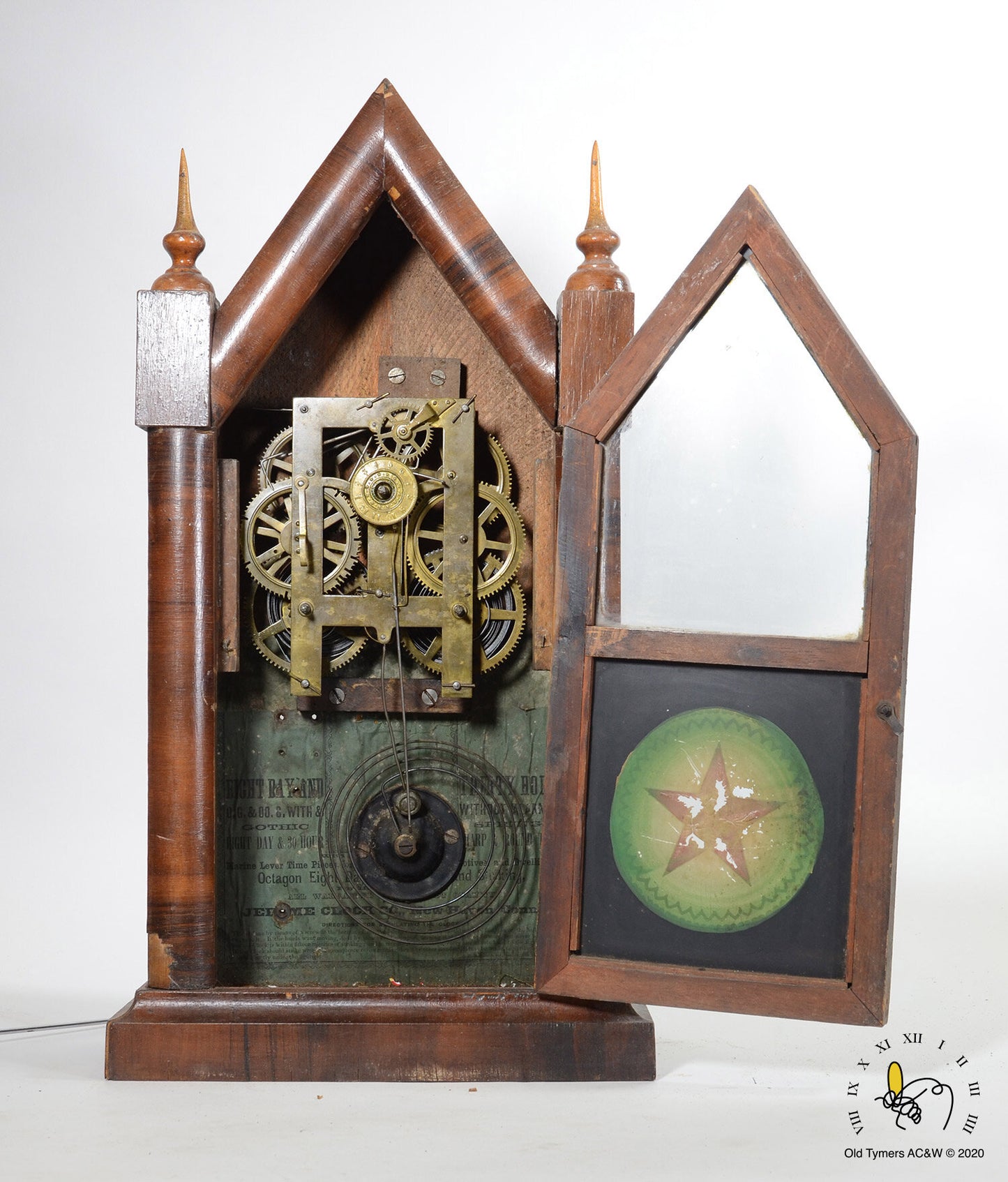 Jerome Clock Co Steeple Mantel Clock