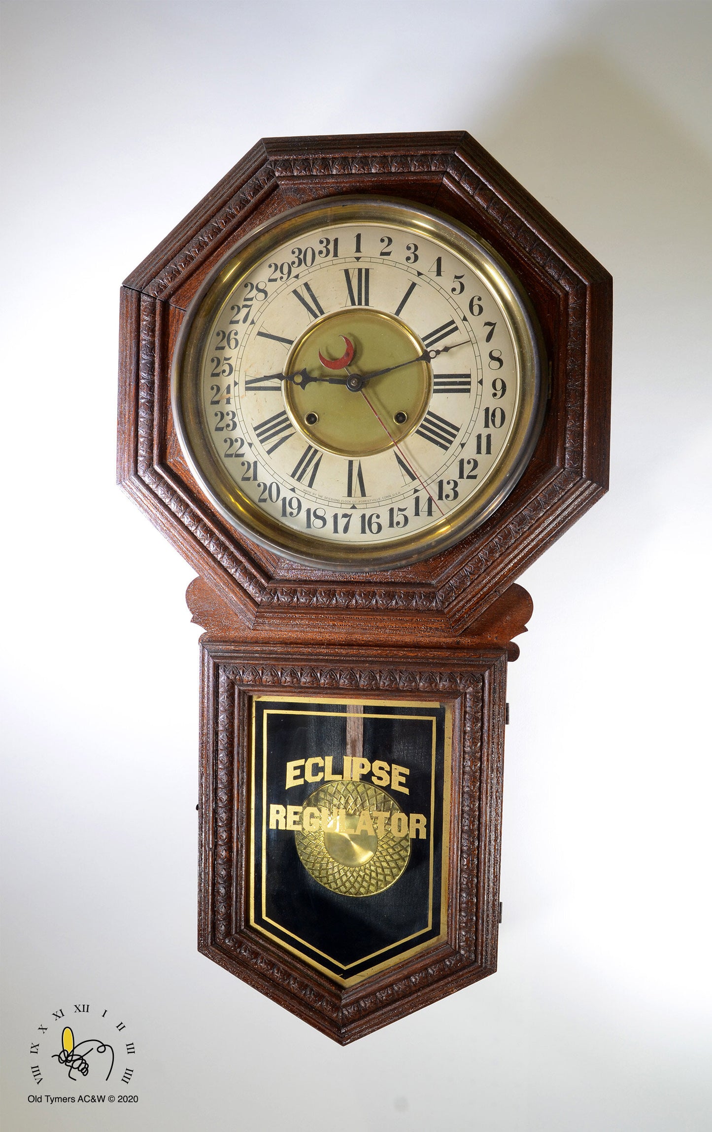 Session "Crescent" Wall Clock