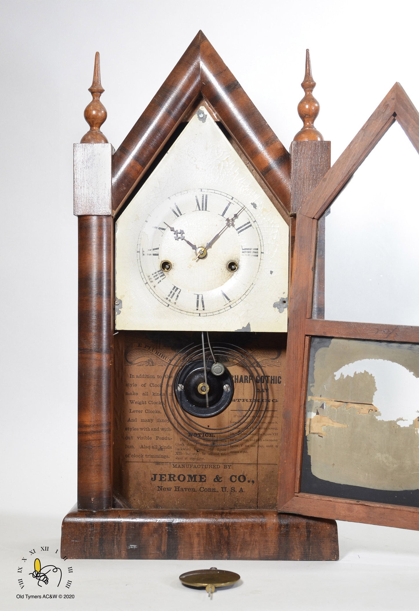 New Haven - Jerome and Co. Steeple Mantel Clock