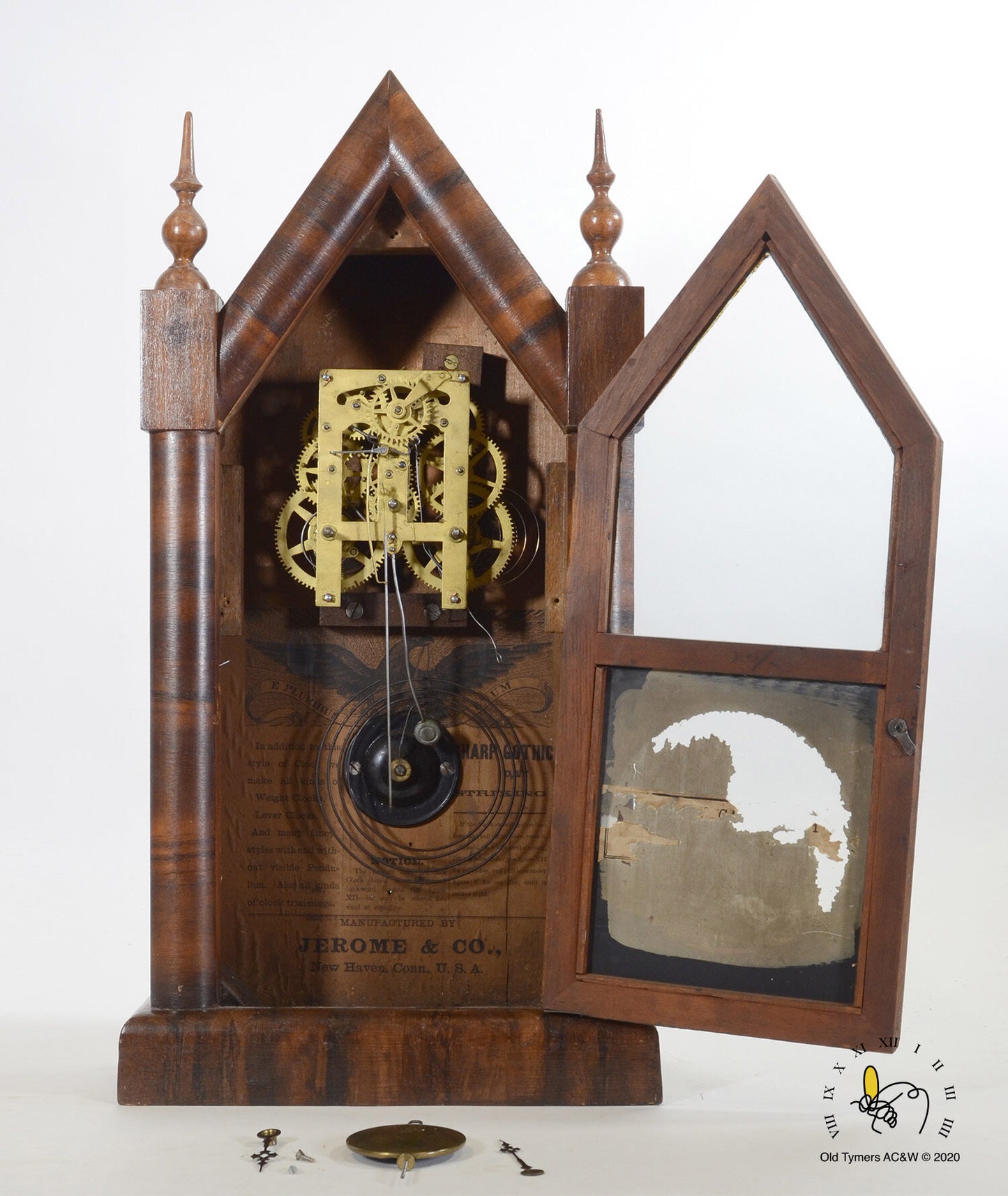 New Haven - Jerome and Co. Steeple Mantel Clock