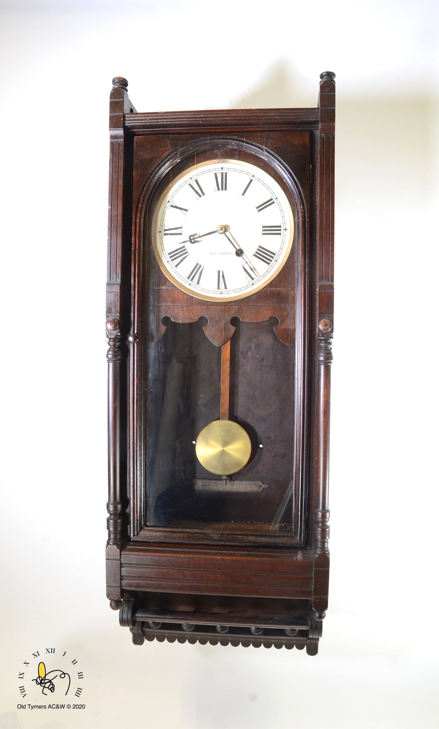 Seth Thomas Queen Anne Wall Clock