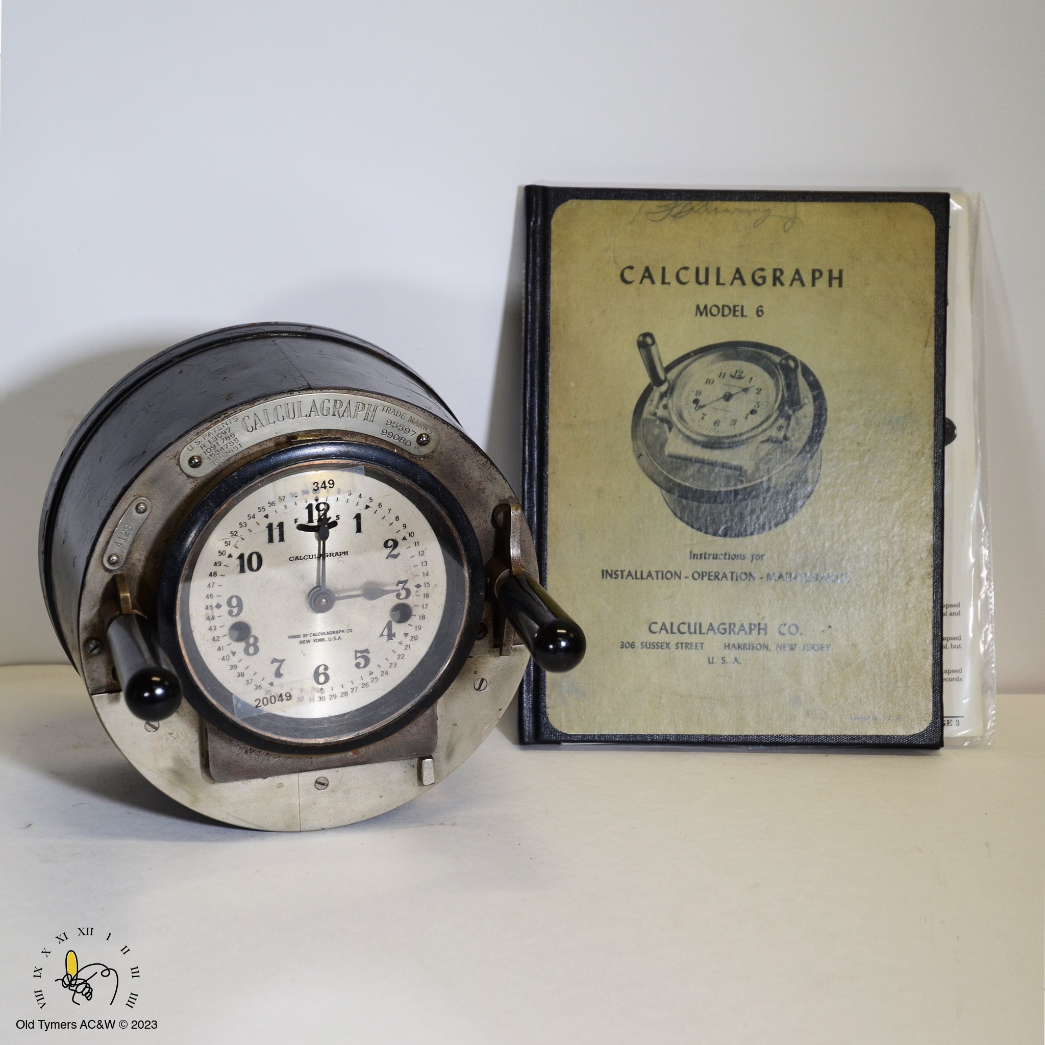 Old Calculgraph Calculagraph Time Lapse Recorder – OldTymers Antique Clocks