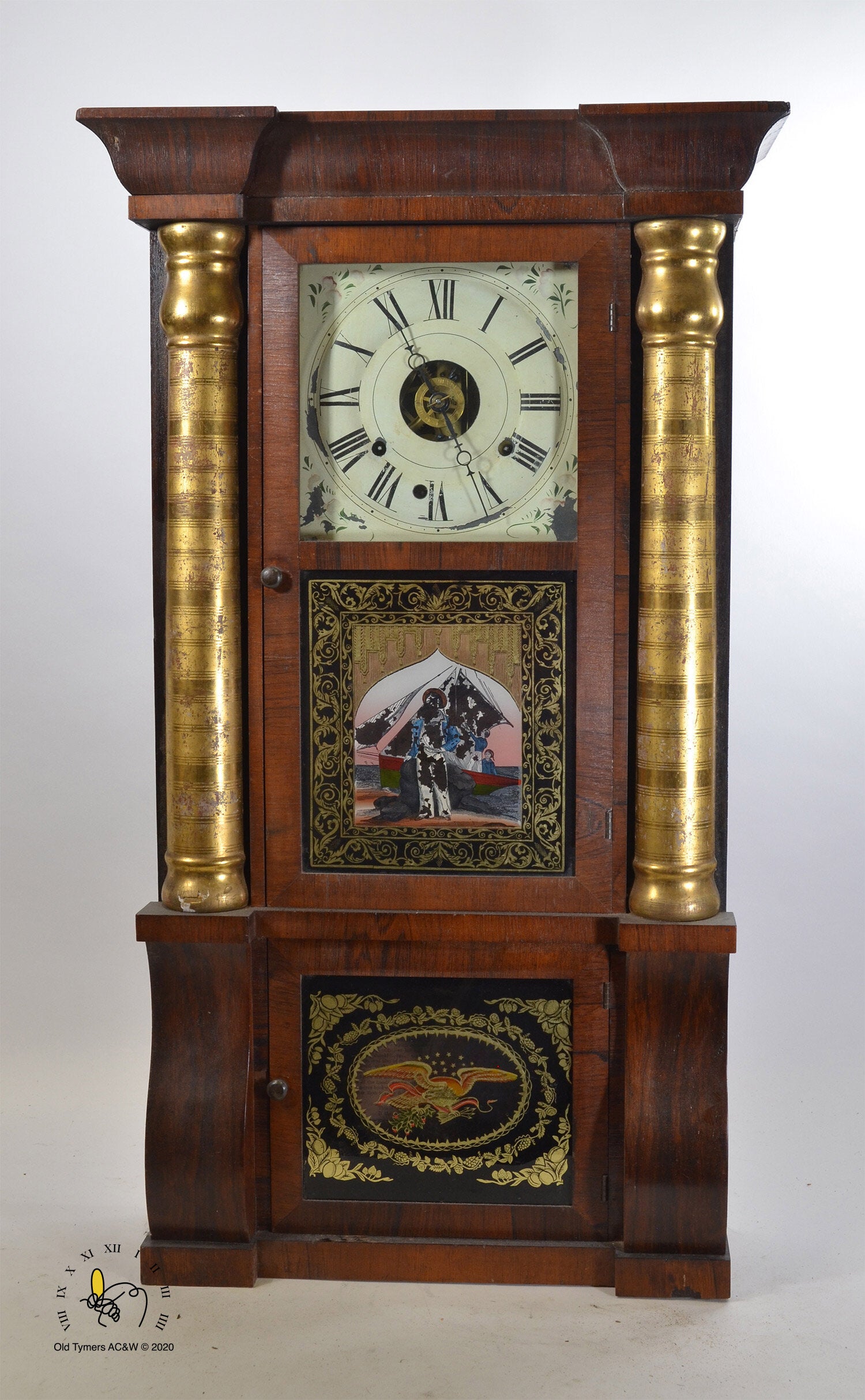 Seth Thomas Three Tier Column Mantel Clock