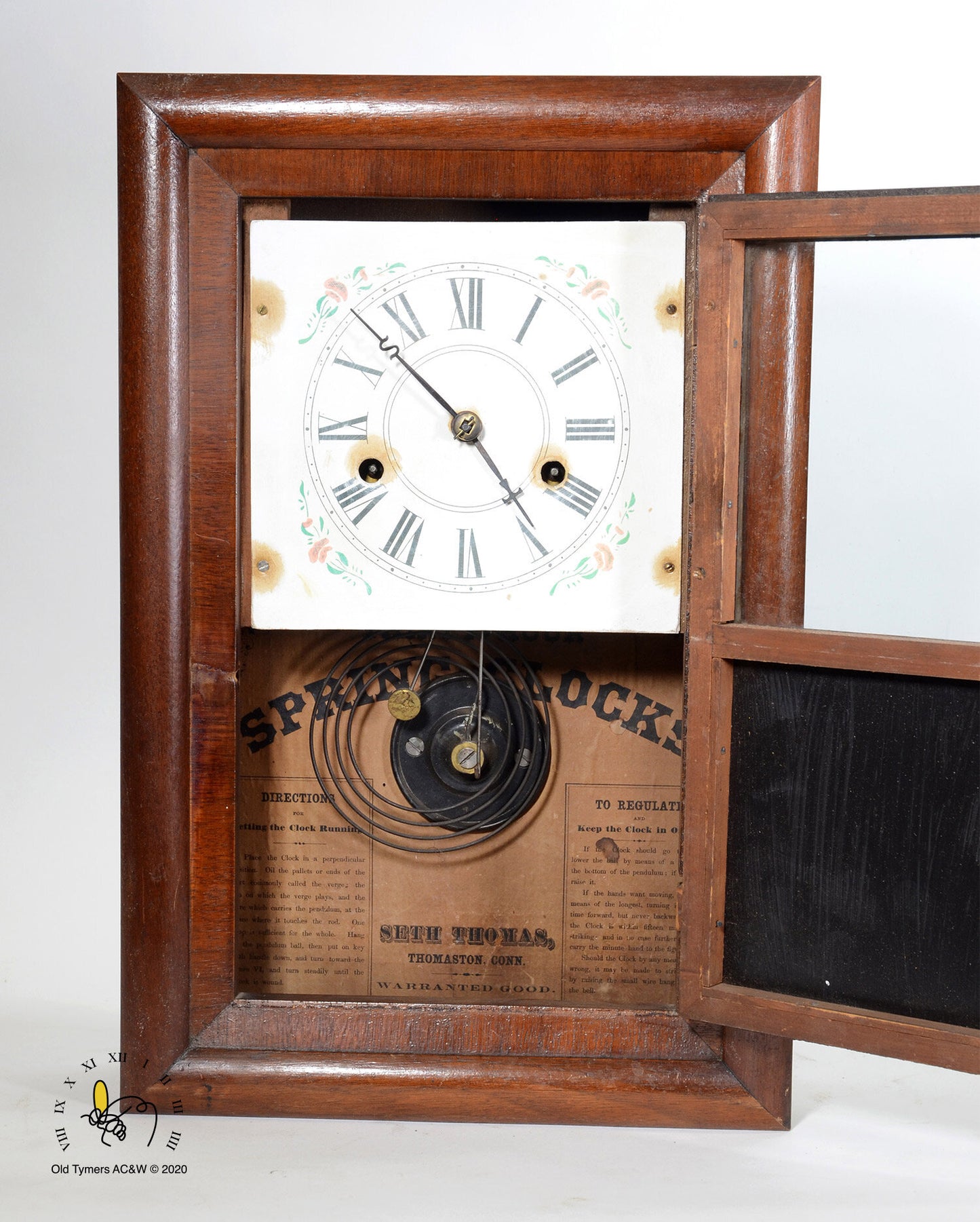 Seth Thomas Half Size Mantel Clock, O.G.