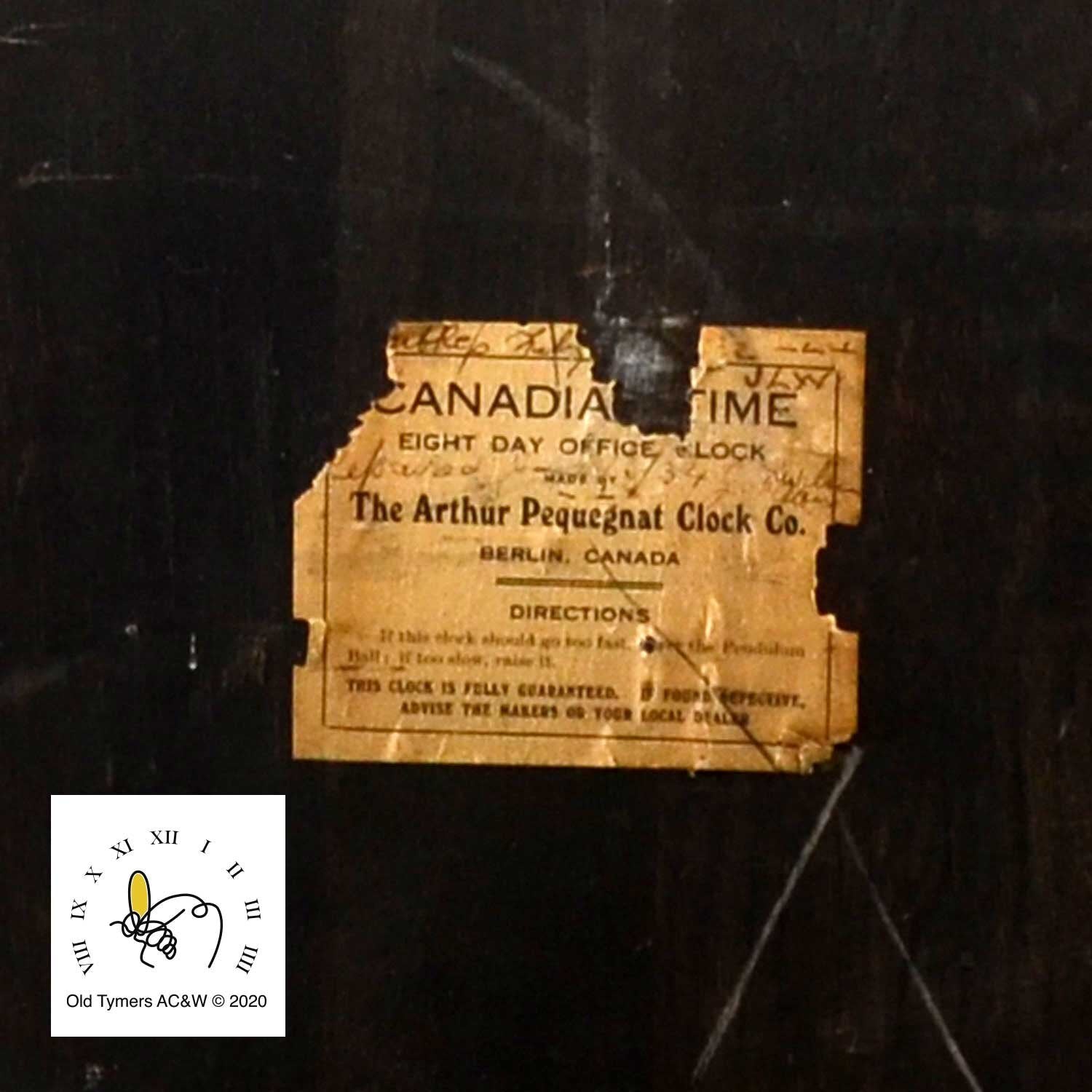 Pequegnat Victoria Mantel Clock – OldTymers Antique Clocks
