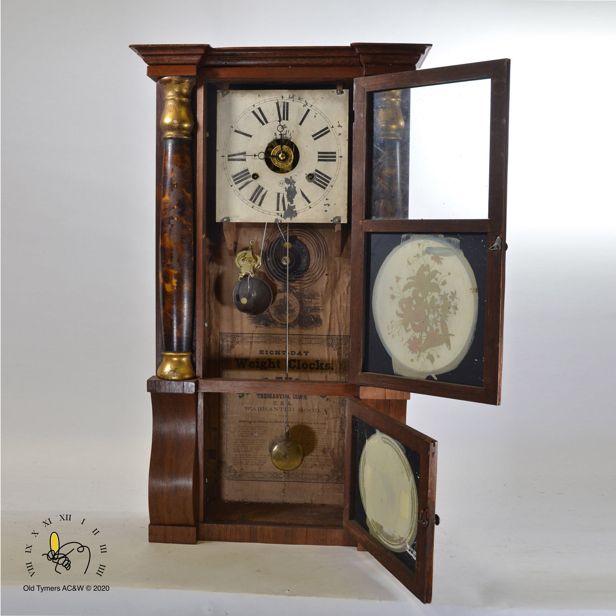 Triple Clocks Seth Thomas Triple Decker Mantel Clock – OldTymers Antique Clocks