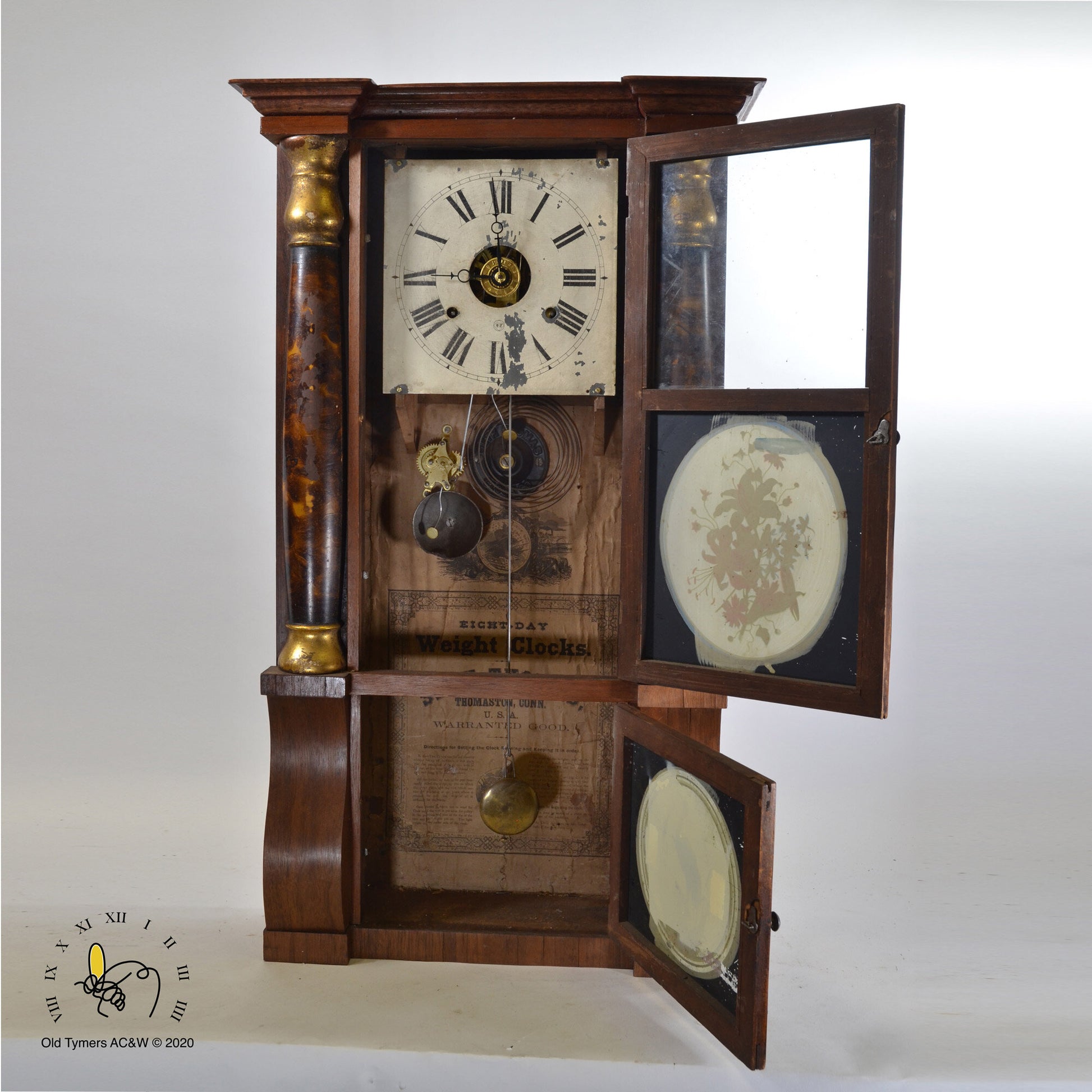 Galleries, SETH THOMAS CLOCKS CANADA, Seth Thomas SELKIRK model mantel  clock MOVEMENT & LABEL