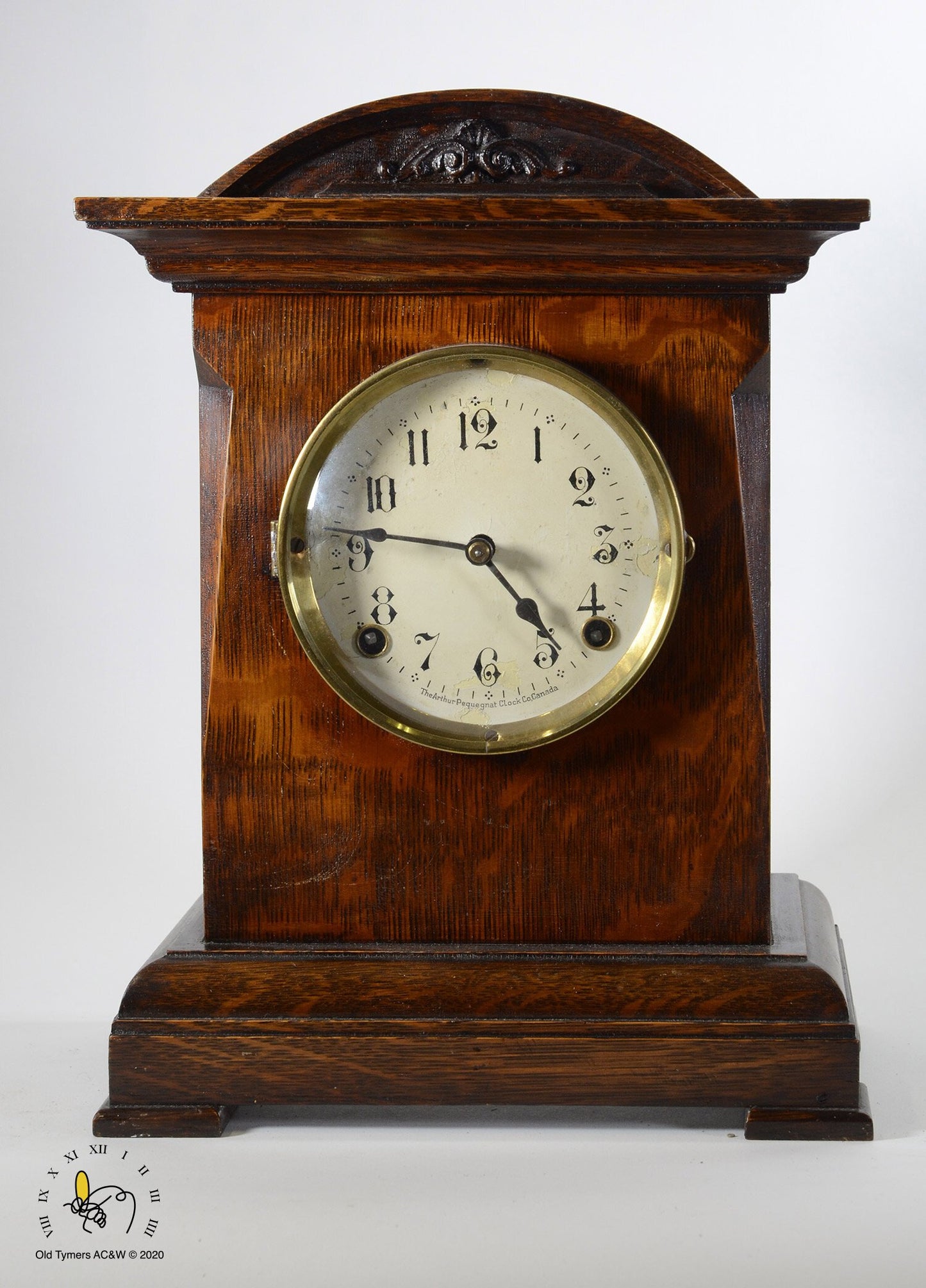 Pequegnat Milton "C" Mantel Clock