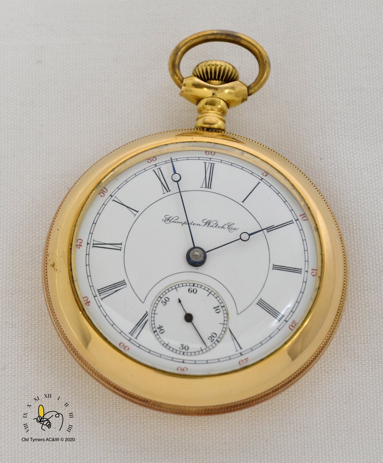 Hampden 14K Hunters Case Pocket Watch | Purple Creek