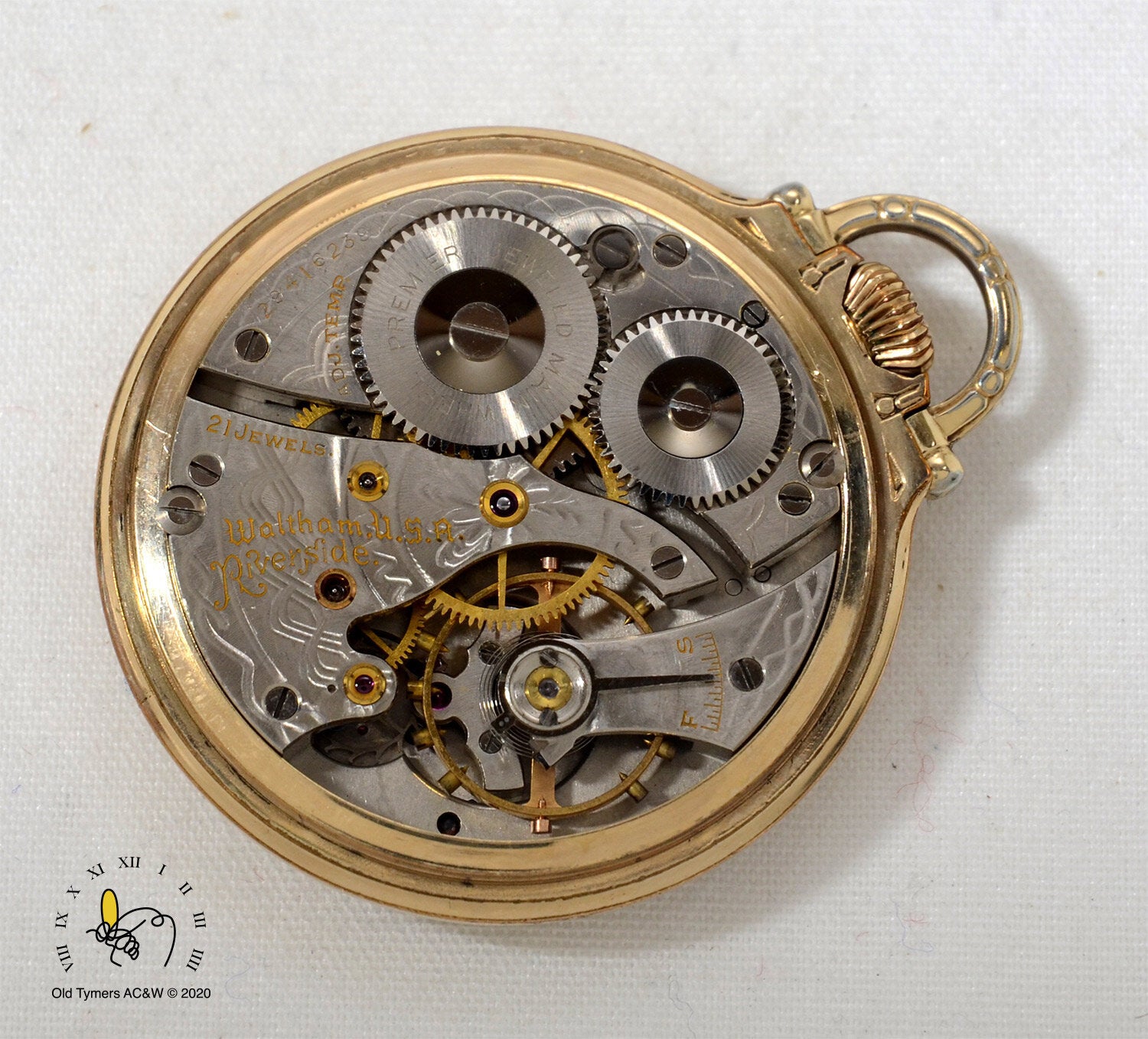 Waltham riverside pocket online watch