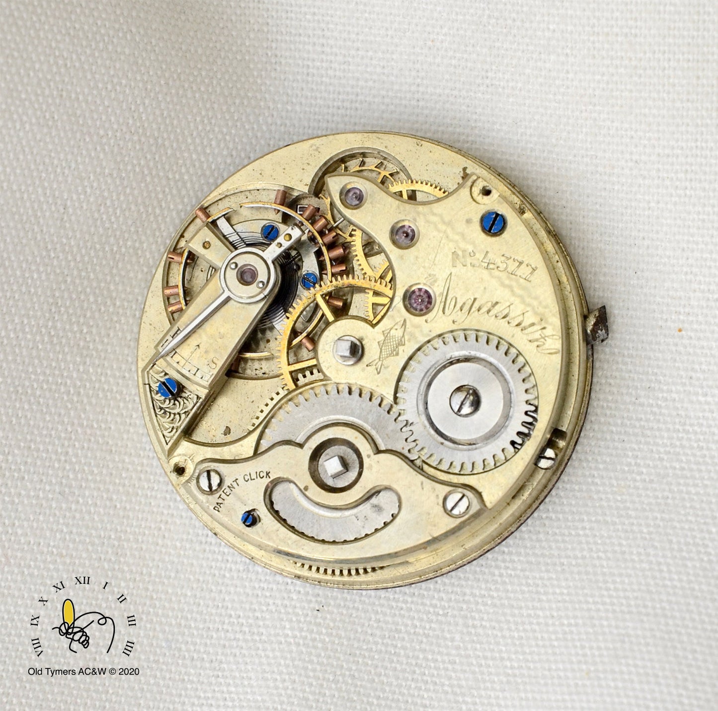 Agassi movement Pocket Watch