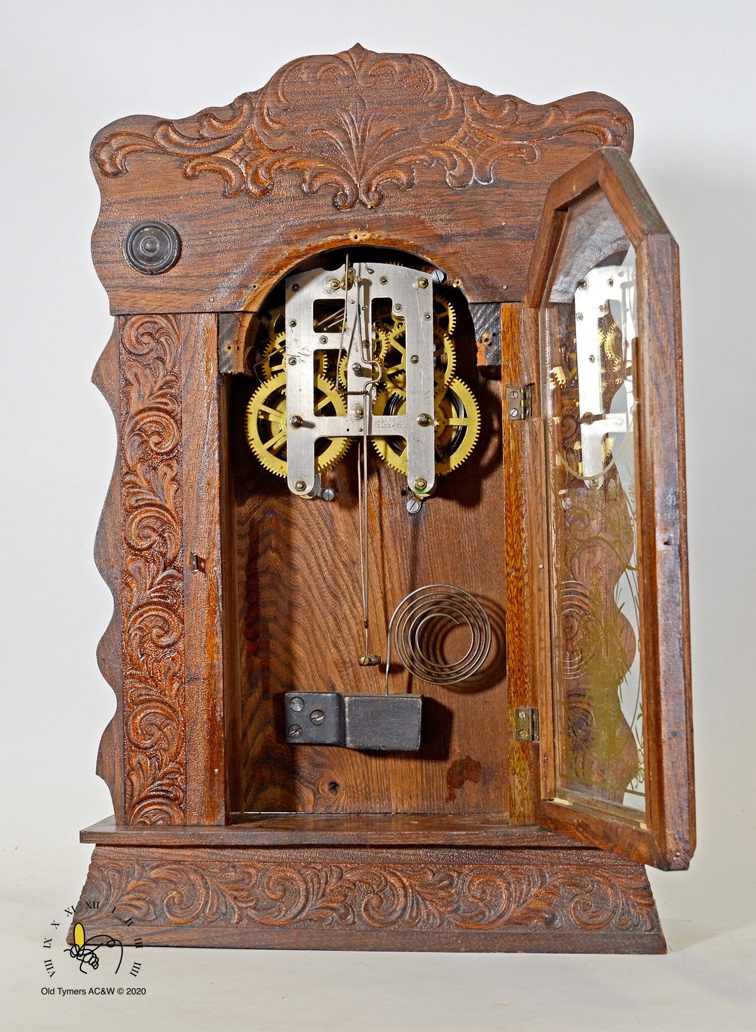 Pequegnat Victoria Mantel Clock – OldTymers Antique Clocks