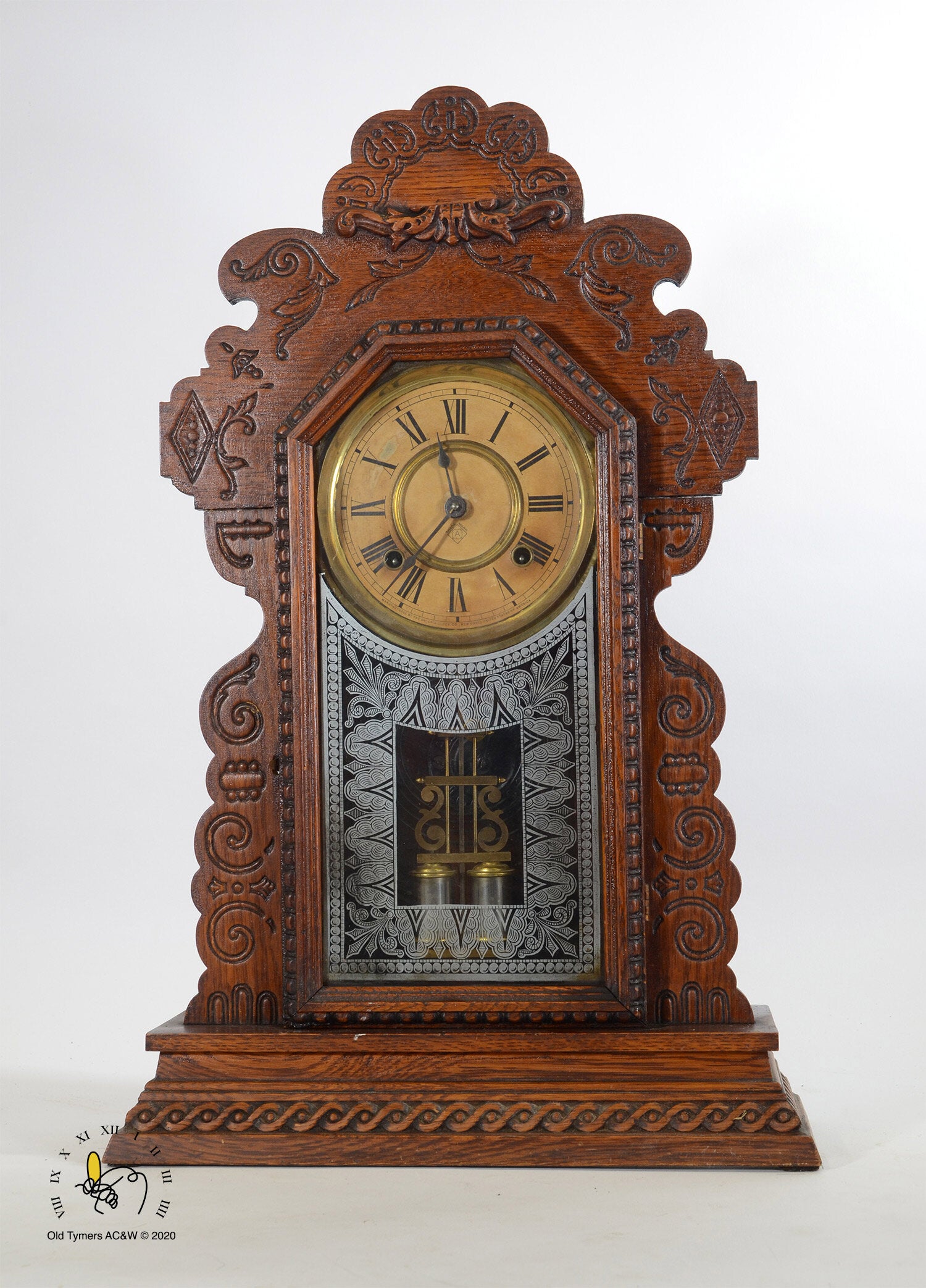 Ansonia Ginger Bread Mantel Clock – OldTymers Antique Clocks