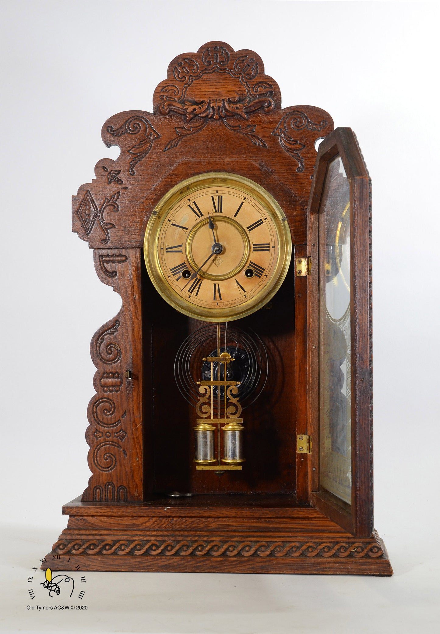 Ansonia Ginger Bread Mantel Clock