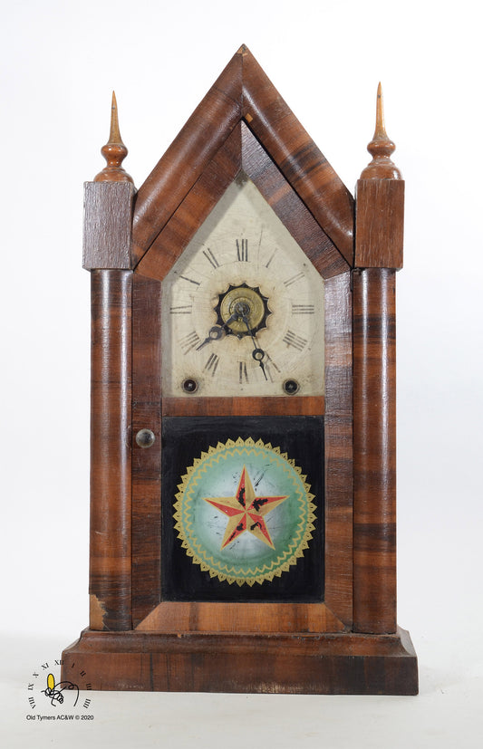 Jerome Clock Co Steeple Mantel Clock