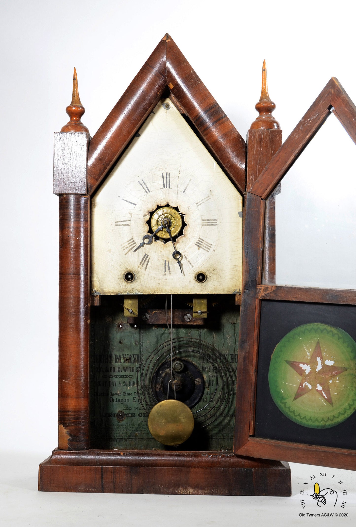 Jerome Clock Co Steeple Mantel Clock