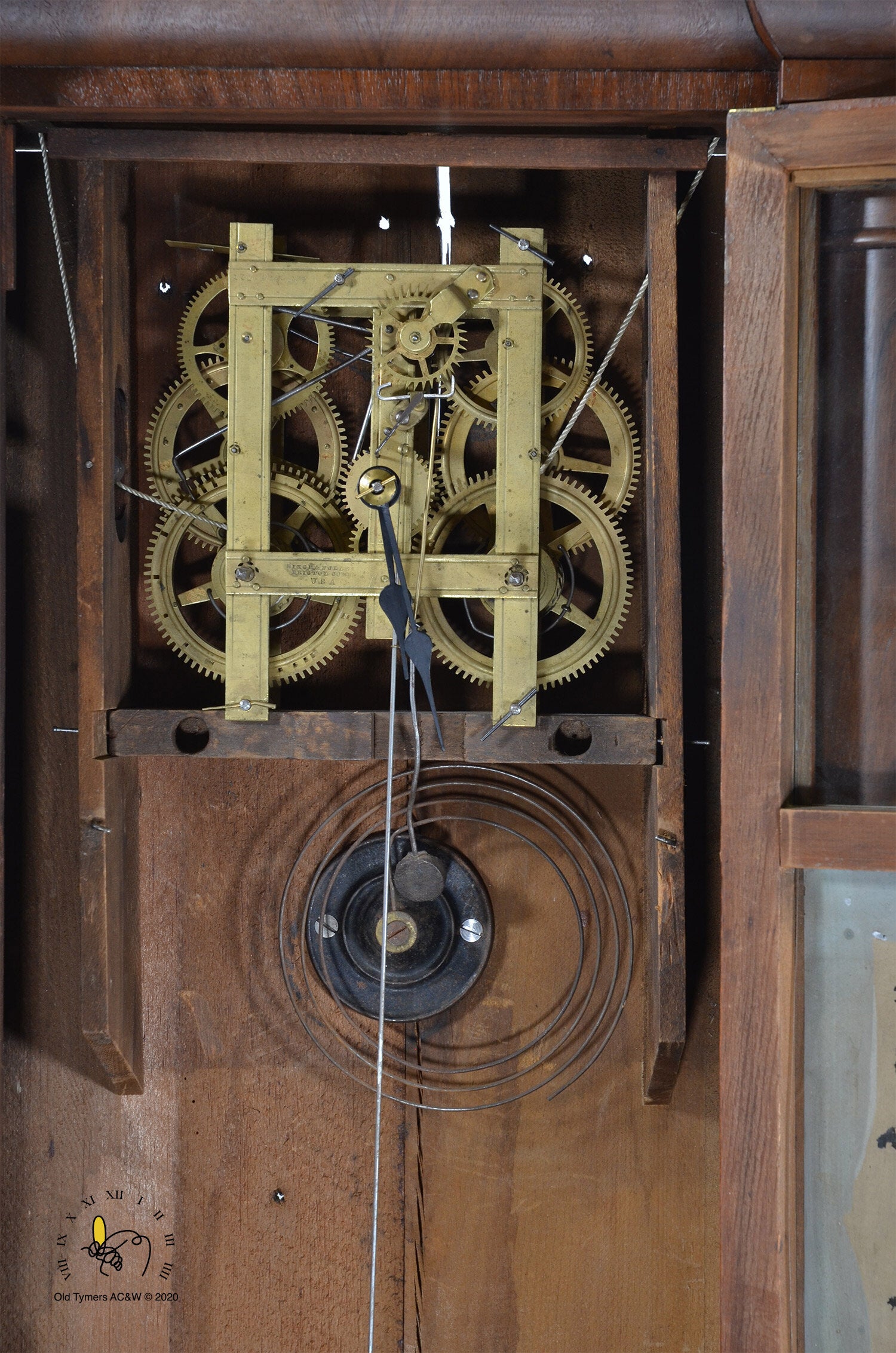Birge and Fuller Triple Decker Mantel Clock